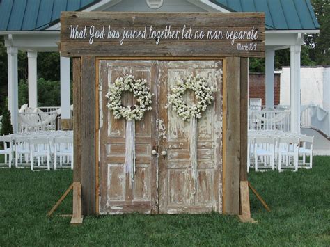 Rustic Wedding Doors Rent Rusted Root Rentals Amazing Entrance Setup