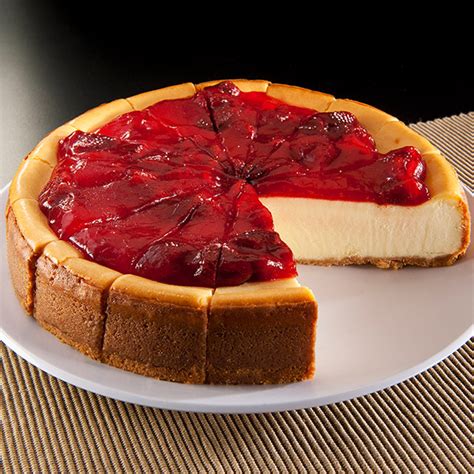 New York Style Cheesecake Topped With Strawberries Gift Baskets For