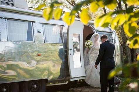 A Lovely Bride Stepping Out Of Our Airstream Making Her Way To Walk