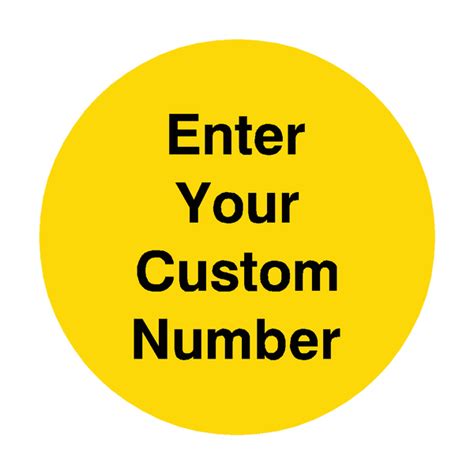 Custom Number Floor Marker Safety Uk