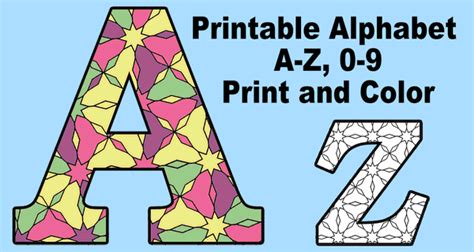 Printable colored individual alphabet letters cool house inteiror printable colored alphabet letters free download them or print Alphabet Coloring Pages (Printable Number and Letter ...