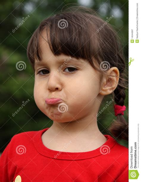 Little Girl Making Funny Face Royalty Free Stock Photography Image