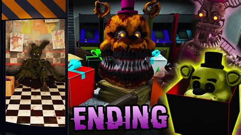 Me And Fusionzgamer Escape The Fnaf Pizzeria Flipside Ending Youtube
