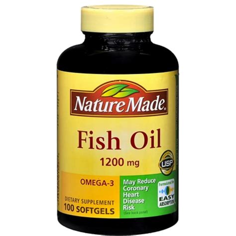 Nature Made Fish Oil 1200 Mg Softgels 100 Ea Pack Of 2