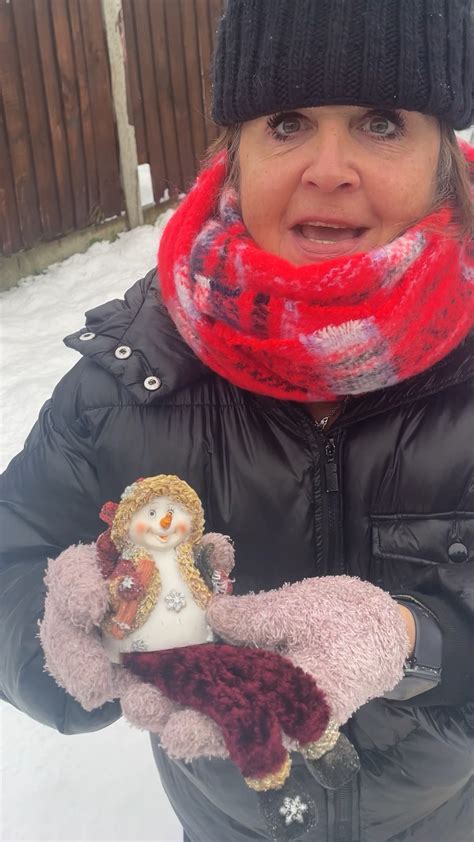 Mum Finds Special Christmas T In The Snow Snow Video Recording
