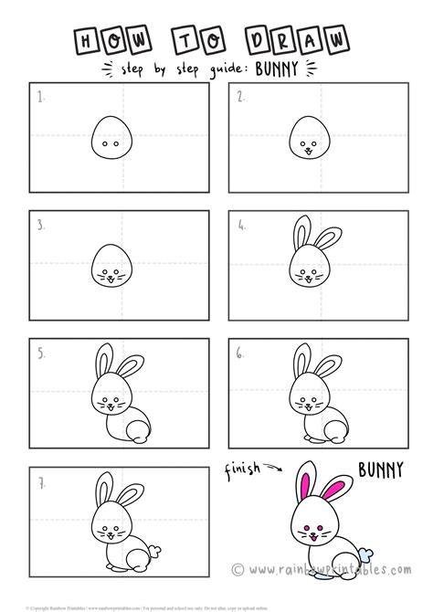 How To Draw A Cute Bunny Rabbit 🐇 Step By Step In Time For Easter
