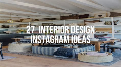 🔴 27 Interior Design Instagram Ideas Youtube