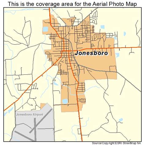 Aerial Photography Map Of Jonesboro La Louisiana