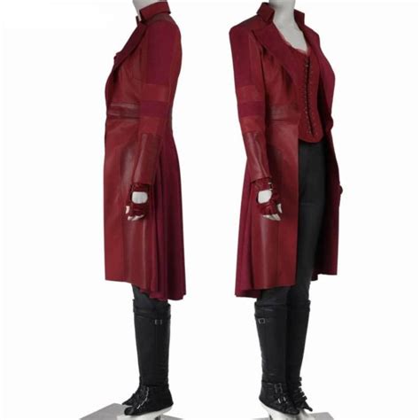 Scarlet Witch Long Coat Infinity War Costume Real Infinity War