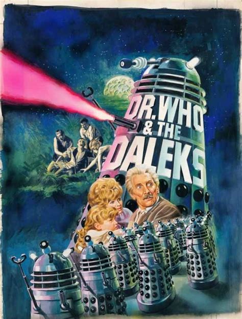 Tom Chantrell Posters Dr Who And The Daleks Chantrell Artwork 1982