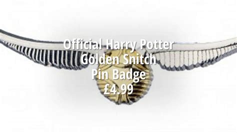 T Fairy Official Harry Potter Golden Snitch Pin Badge Youtube