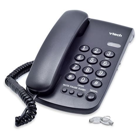 Telefono Alambrico Vtech Fenix100 Negro Teléfonos Alámbricos