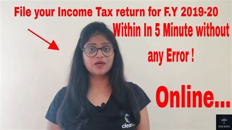Itr Filing 2019 2020 File Your Income Tax Online In Just Few Simple