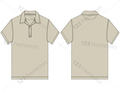 All free download vector graphic image from category free designs. Men's Collar T-shirt Template Vector and PSD Pack-01