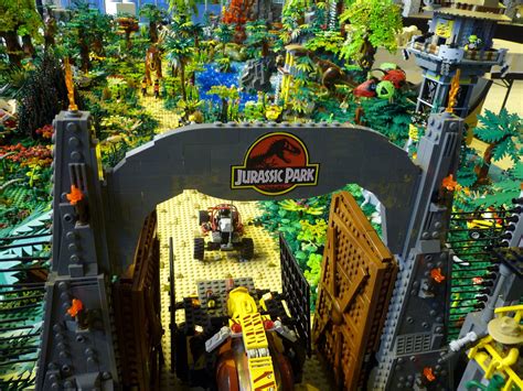 This Jurassic Park Lego Diorama Combines All Four Movies Into One