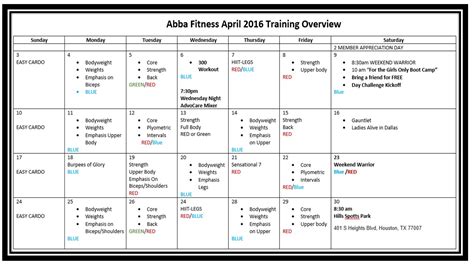 Training & development program mind map. FREE MONTHLY TRAINING PROGRAM & WORKOUT PLAN | ABBA FITNESS