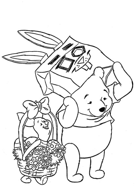 Baby Winnie The Pooh Easter Coloring Page Online Coloring Pages Coloring Cool