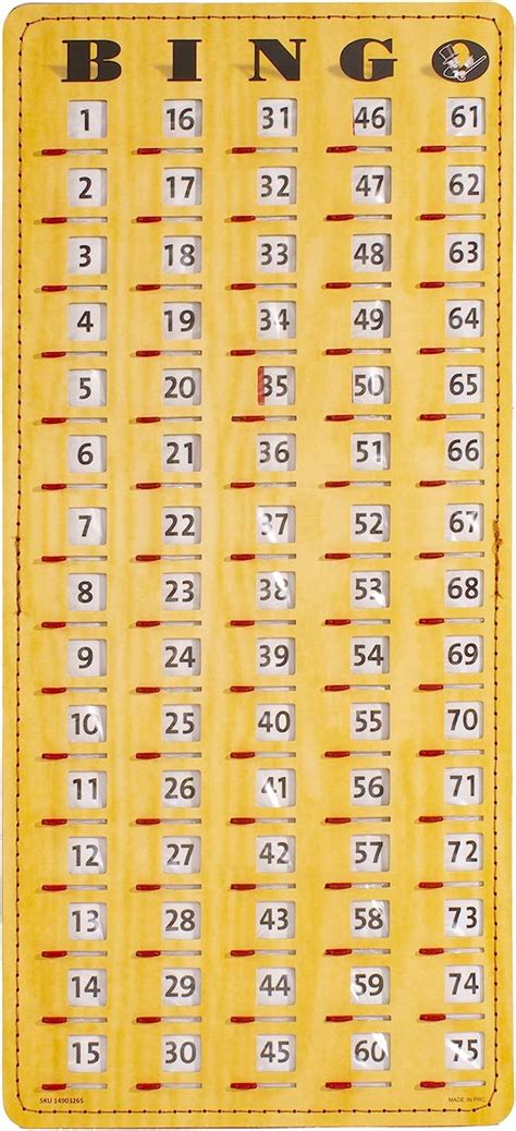 Mr Chips Jam Proof Master Board Bingo Cards Slide Shutter Deluxe