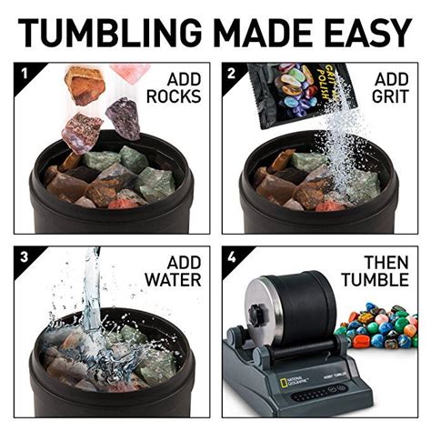 Find deals on products in educational toys on amazon. AmazonSmile: National Geographic Hobby Rock Tumbler Kit: Toys & Games | Rock tumbler diy, Rock ...