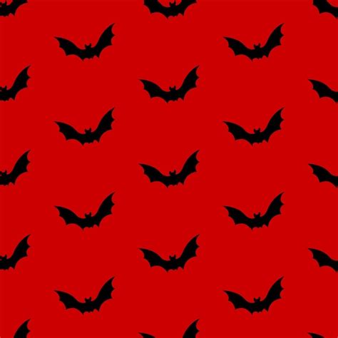 Premium Vector Gothic Halloween Seamless Pattern Made Up Many Flying