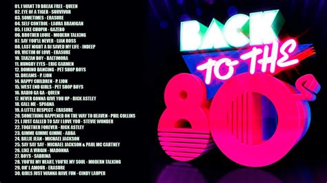 Back To The 80s Greatest Hits 80s Best Oldies Songs Of 1980s Best