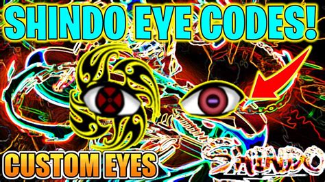 ⭐how To Get Custom Eyes In Shindo Life Update 100 Shindo Custom Eye