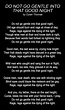 Dying Of The Light Poem Meaning - slide share