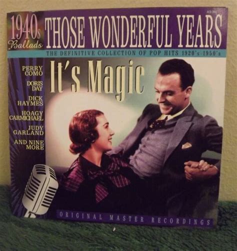 Those Wonderful Years Its Magic 1940s Ballads Va Cd Mint Ebay