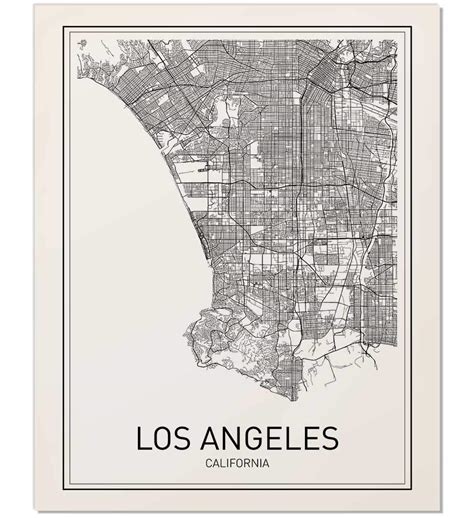 Kaart Los Angeles Address Vogels