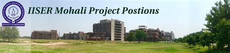 Iiser Mohali Plant Systematics Project Vacancy