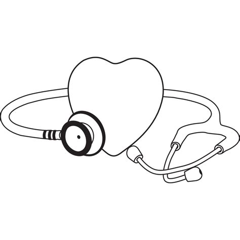 Stethoscope With Heart Logo Vector Logo Of Stethoscope With Heart