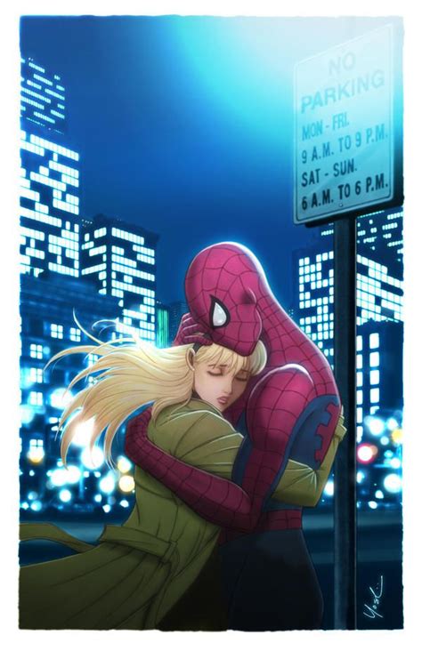 spider man and gwen stacy color by protokitty on deviantart spiderman and spider gwen spider