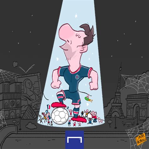 Omar Momani Cartoons Messi