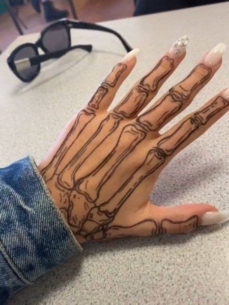 20 Cool Skeleton Hand Tattoo Ideas And Meaning Skeleton Hand Tattoo