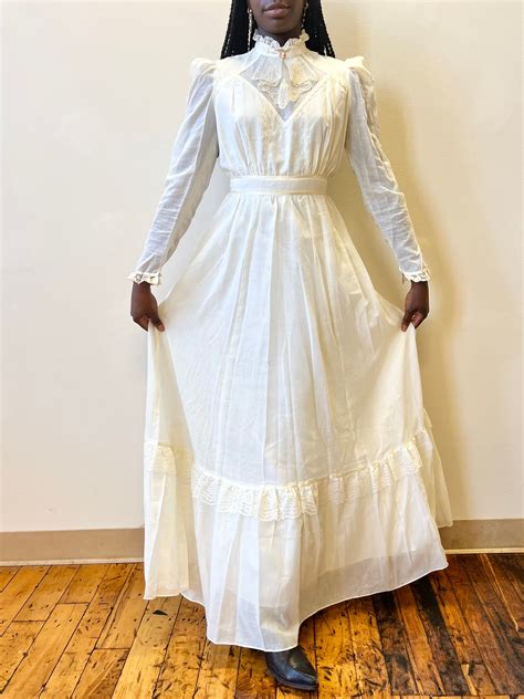 S Gunne Sax Style Candi Jones California Victorian High Etsy