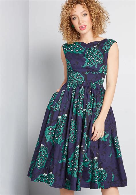 120 Modcloth Modcloth X Dupenny Fabulous Fit And Flare Dress With