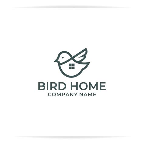 Bird Home Logo Design Vector 10179644 Vector Art At Vecteezy