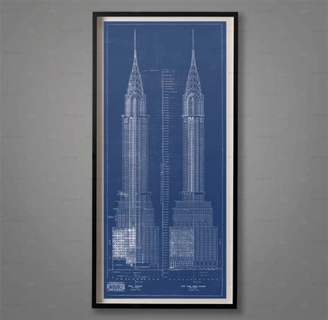 Chrysler Building Blueprints Architecture Plans Elevations Nyc