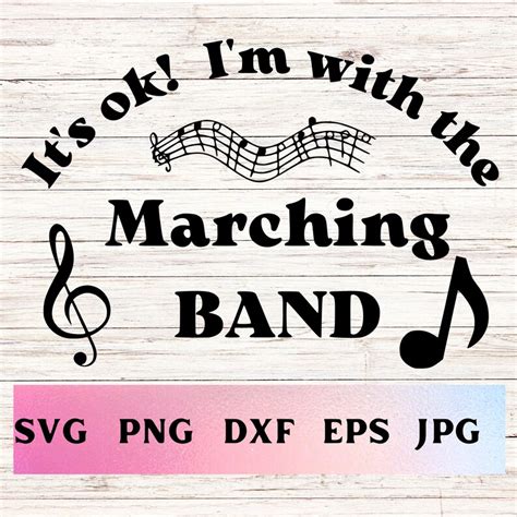 Marching Band Svg Dxf Png Digital File For Download Marching Band