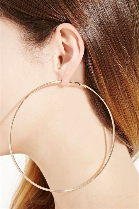 Oversized Hoop Earrings Forever 21 1000177477 Oversized Hoop