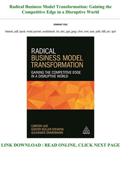 Download Pdf Radical Business Model Transformation Gaining The