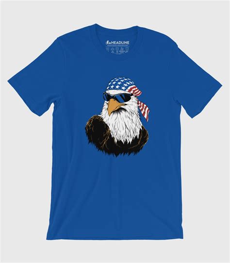 Patriotic Eagle Funny Mens T Shirt Headline Shirts