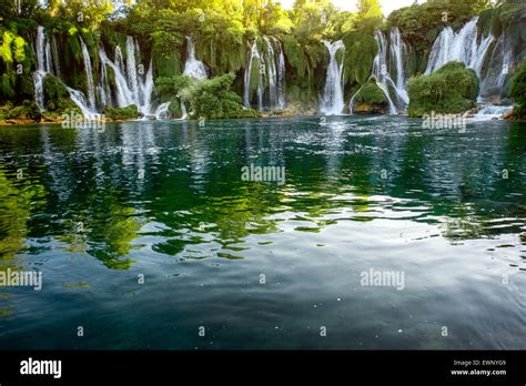 Kravica Waterfall Stock Photo Alamy