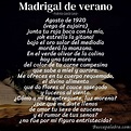 Poema Madrigal de verano de Federico García Lorca - Análisis del poema
