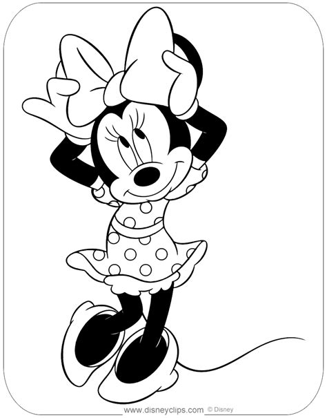 Minnie Mouse Adult Coloring Pages