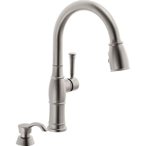 21 posts related to delta kitchen faucets lowes. Delta Valdosta Spotshield Stainless 1-Handle Pull-Down ...
