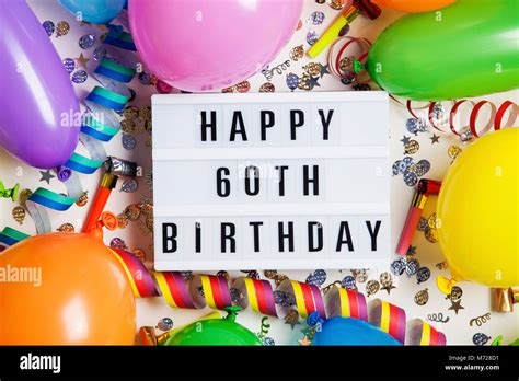 Happy 60th Birthday Hi Res Stock Photography And Images Alamy