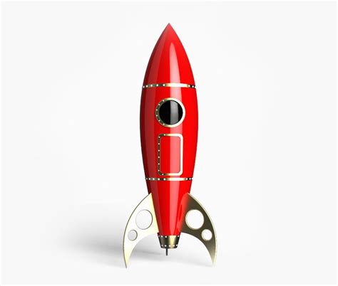 47 Cool Rocket 3d Model Free Mockup