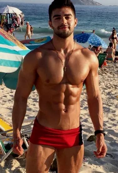 Shirtless Male Beefcake Muscular Hot Body Beach Hunk Abs Jock Photo X F Eur Picclick It