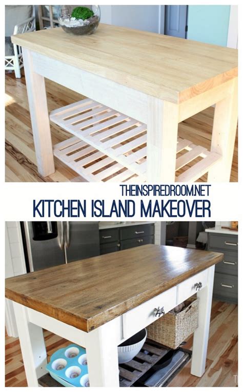 If you're thinking about building your own kitchen island but need a little inspiration first, then you're in the right place. DIY Kitchen Island {from new unfinished furniture to antique!} - The Inspired Room